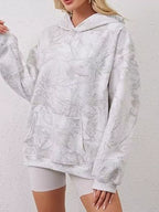 Full Size Kangaroo Pocket Long Sleeve Hoodie Plus Size - CasaMontevia