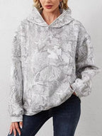Full Size Kangaroo Pocket Long Sleeve Hoodie Plus Size - CasaMontevia