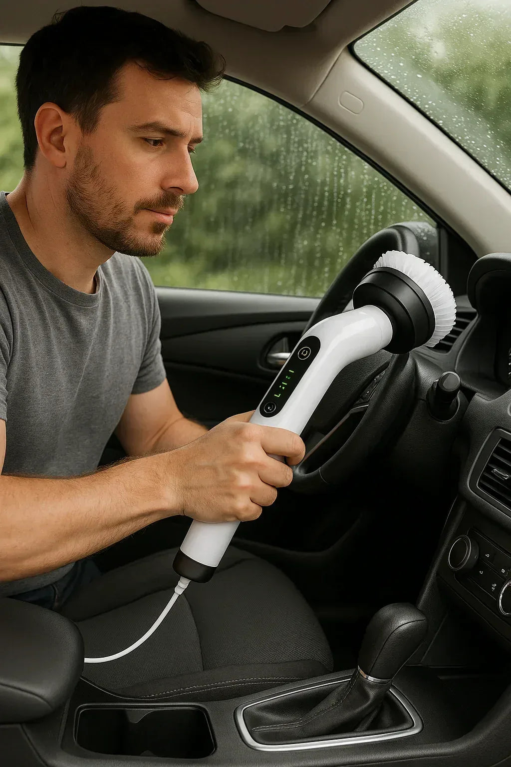 9-in-1 Electric Rechargeable Spin Scrubber Cleaning Brush with Extension Handle - CasaMontevia