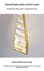 Italian Luxury Crystal Wall Lamp For Living Room Bedroom Home Hallway Long Gold Bedside LED LIghts Room Decoration Wall Light