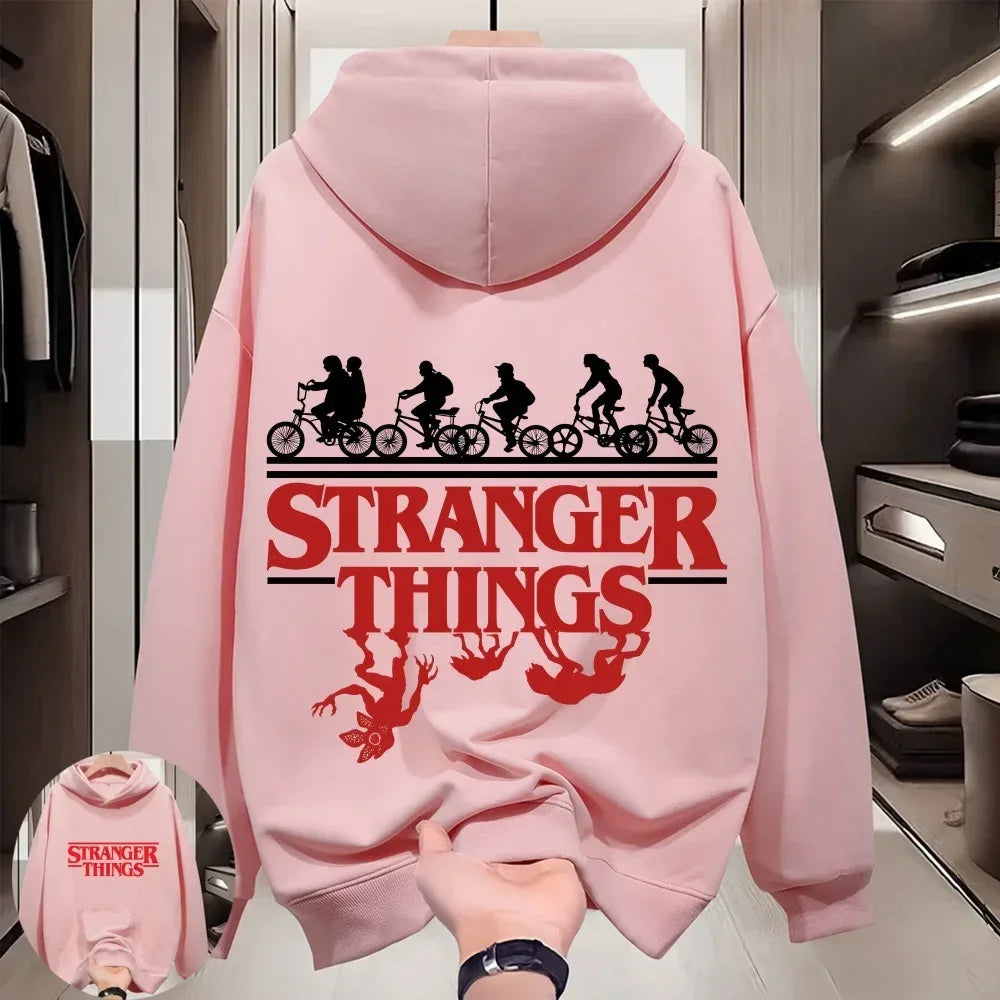2026 Trendy Hellfire Club Monster Printed Sweatshirt Stranger Things Matching Family & Couples Hoodie - CasaMontevia