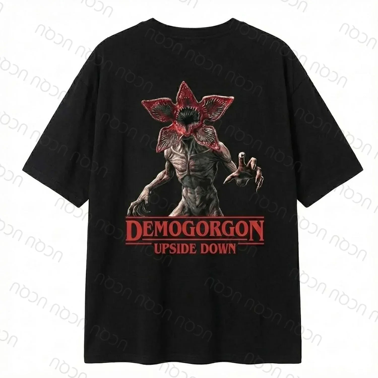 2026 UCQU Demogorgon The Upside Down Pajamas Set Couple Matching Demogorgon Short Sleeve Tee Pants Valentines Day Gift Homewear - CasaMontevia