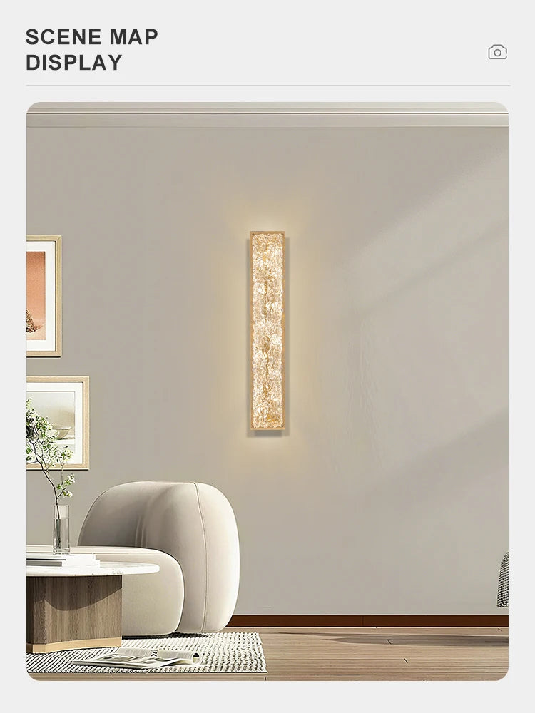 Italian Luxury Crystal Wall Lamp For Bedroom Living Room Hallway Glass Copper Gold Bedside LED Sconce Lighting Fixtures