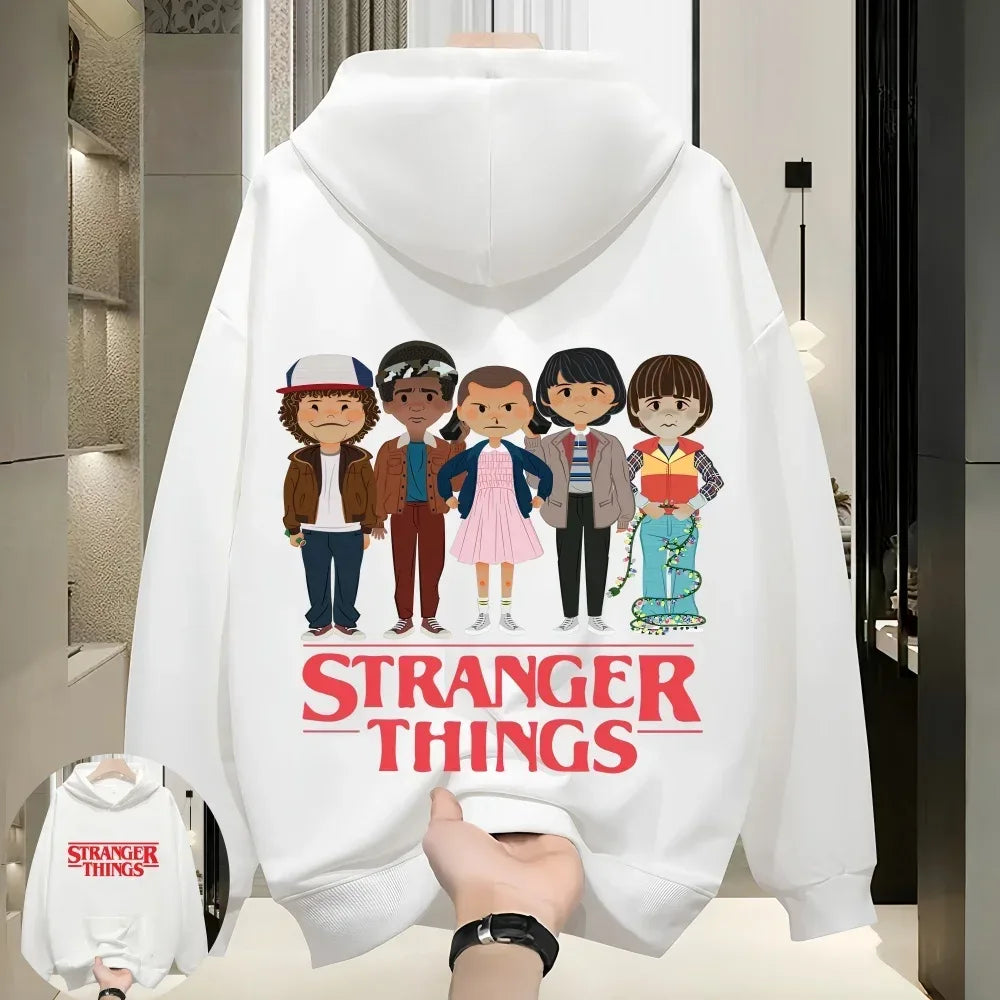 Stranger Things 2026 Hellfire Club Monster Fashion Hoodie - Matching Family & Couples Trendy Printed Sweatshirt - CasaMontevia