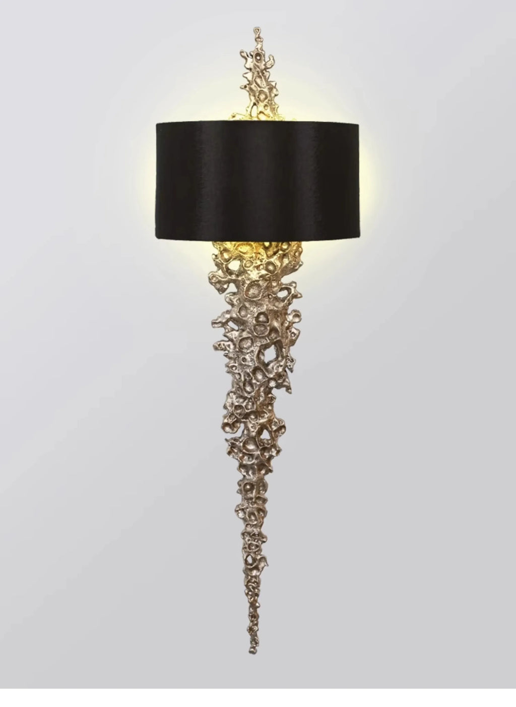 Long Brass Wall Lamp With Mercerized Cloth Cover For Bedroom Living Room Corridor Aisle Postmodern Copper Wall Sconce
