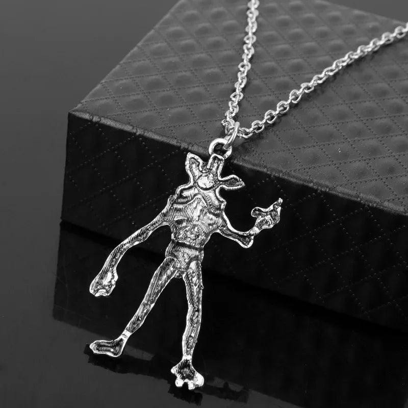 Movie New Stranger Necklace Demodog Demogorgon Monster Alloy Pendant Necklace Cosplay Jewelry Prop for Men Women Gifts - CasaMontevia