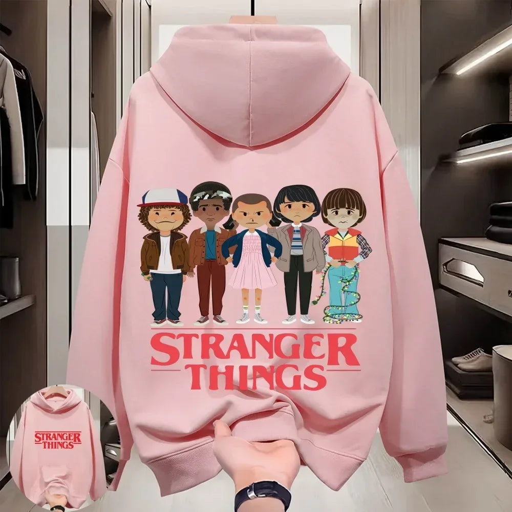 Stranger Things 2026 Hellfire Club Monster Fashion Hoodie - Matching Family & Couples Trendy Printed Sweatshirt - CasaMontevia