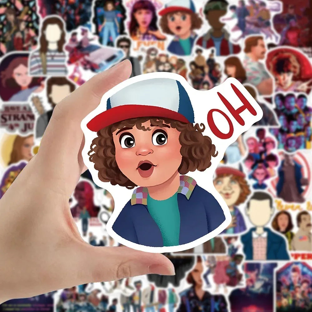 50 PCS Sci-Fi Series Season 4 Inspired Graffiti Stickers – Vinyl Stickers for Notebook, Luggage & Helmet - CasaMontevia