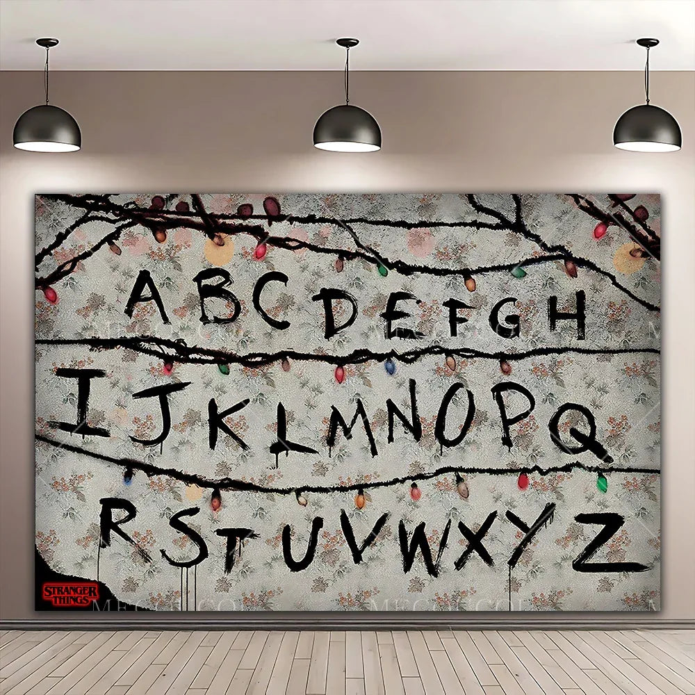 Stranger Things Theme Banner Background – Wall Decoration Poster for Children’s Birthday Party, Gift Arrangement & Photography Backdrop - CasaMontevia