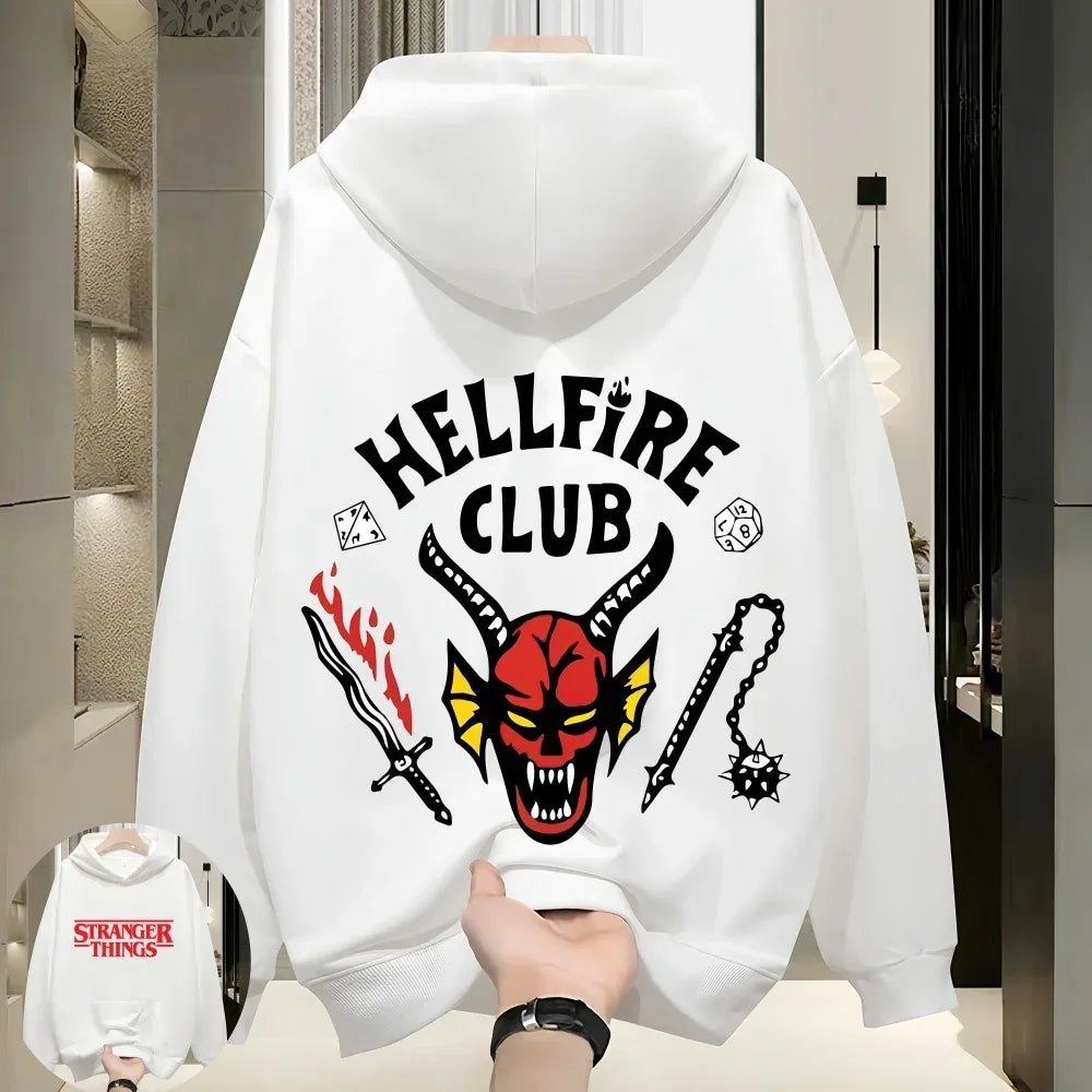 Stranger Things 2026 Hellfire Club Monster Sweatshirt - Matching Family & Couples Trendy Printed Hoodie - CasaMontevia