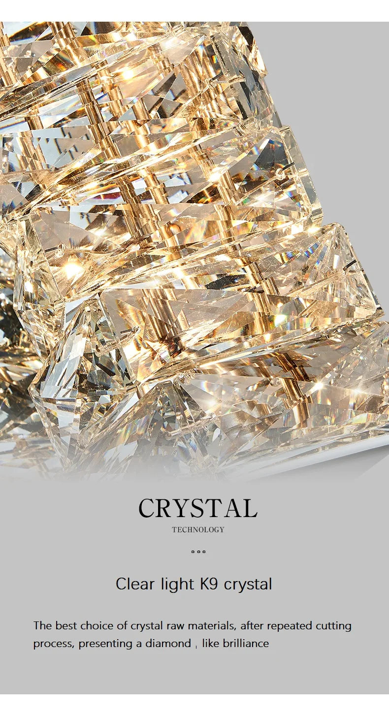 Luxury K9 Crystal Wall Lamp Sconce Modern LED Light Fixture For Bedside Living Room Aisle Background Hote Decor Lihghting Lustre