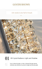 Luxury K9 Crystal Wall Lamp Sconce Modern LED Light Fixture For Bedside Living Room Aisle Background Hote Decor Lihghting Lustre