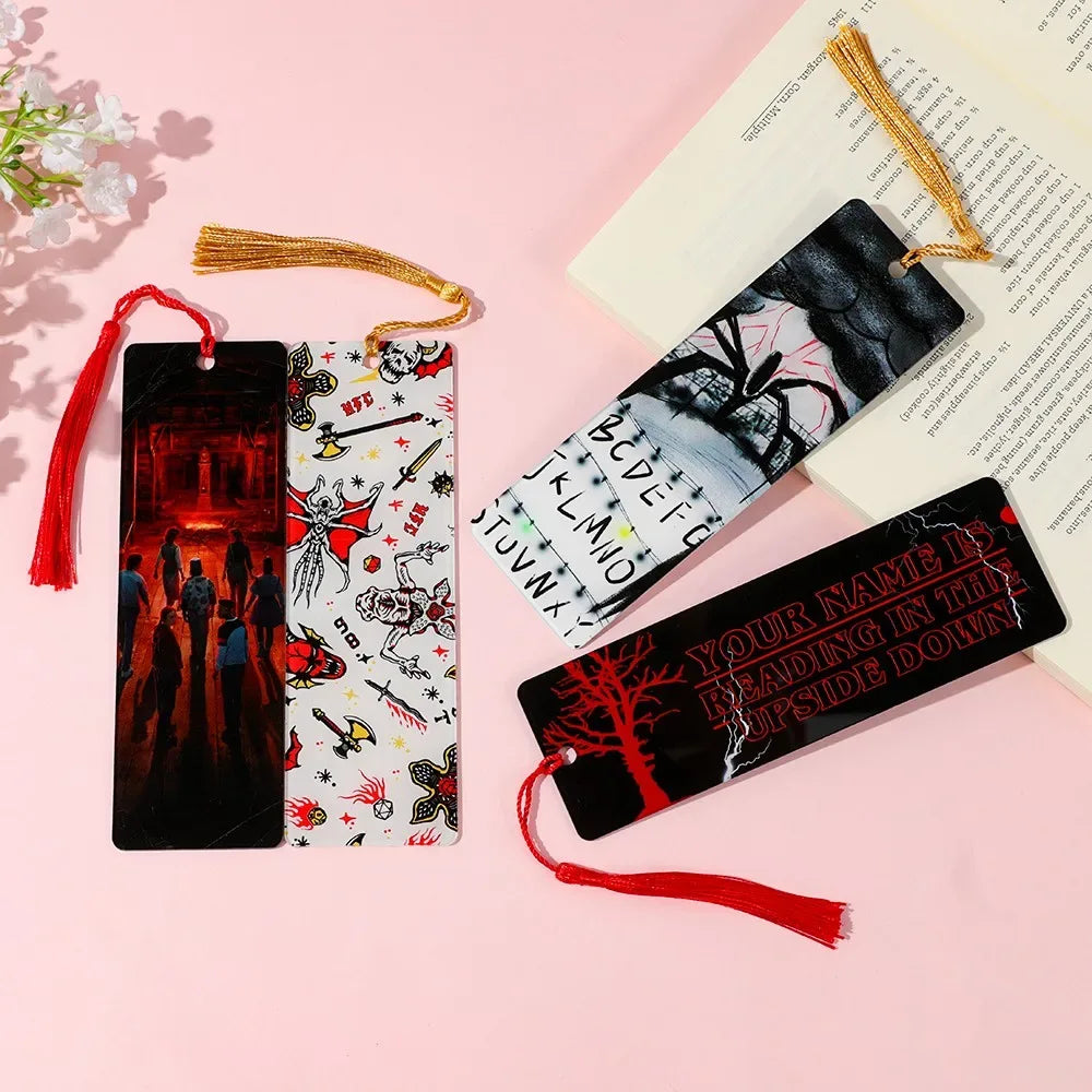 Stranger Things Acrylic Horror Bookmarks Reader Accessories Student Learning Stationery Teacher Office Supplies - CasaMontevia