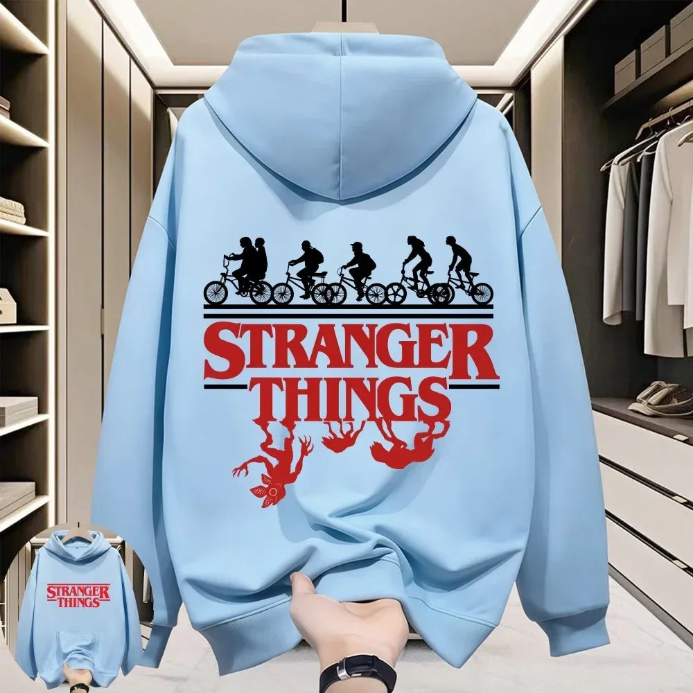 2026 Trendy Hellfire Club Monster Printed Sweatshirt Stranger Things Matching Family & Couples Hoodie - CasaMontevia