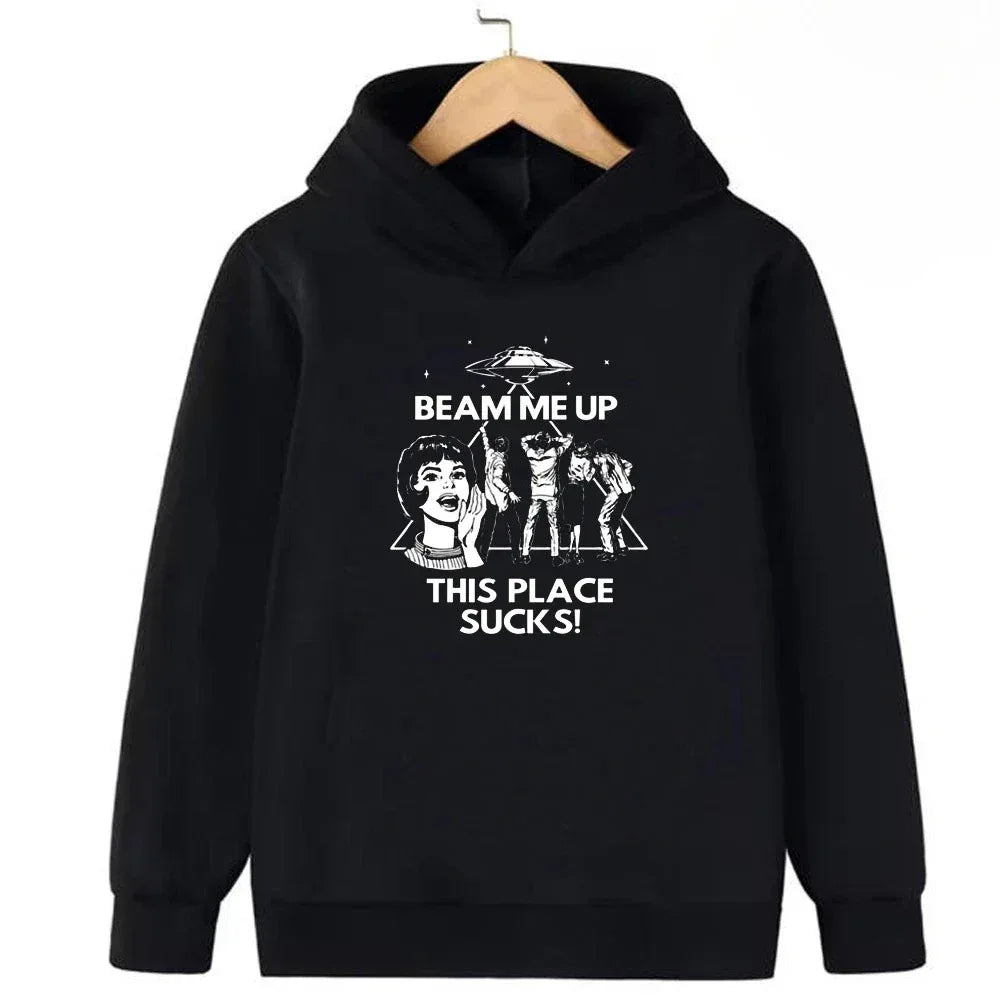 Funny Demogorgon Hawkins Hoodies Kids Cartoon Anime Print Clothes Streetwear Basic Boys Tops Popular Movies Children Sweatshirts - CasaMontevia