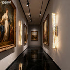 Luxury Italian Crystal Wall Sconce LED Light - Modern Gold Bedside Lamp for Living Room, Bedroom, Hallway Decor