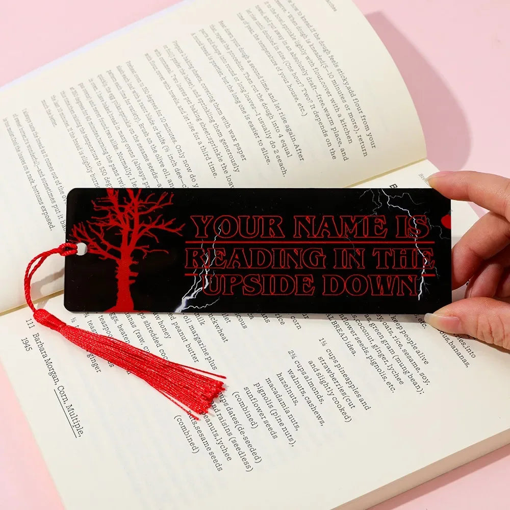 Stranger Things Acrylic Horror Bookmarks Reader Accessories Student Learning Stationery Teacher Office Supplies - CasaMontevia