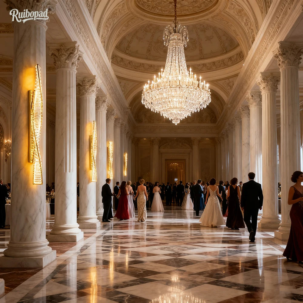 Luxury Italian Crystal Wall Sconce LED Light - Modern Gold Bedside Lamp for Living Room, Bedroom, Hallway Decor