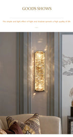 Luxury K9 Crystal Wall Lamp Sconce Modern LED Light Fixture For Bedside Living Room Aisle Background Hote Decor Lihghting Lustre