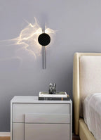 Modern Rotatable LED Wall Sconce – Stainless Steel Corrugated Design