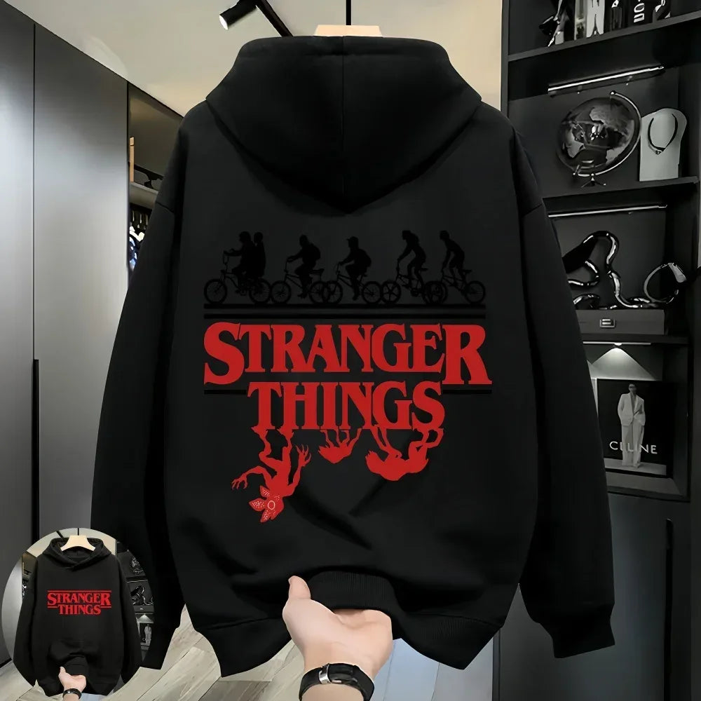 2026 Trendy Hellfire Club Monster Printed Sweatshirt Stranger Things Matching Family & Couples Hoodie - CasaMontevia