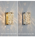 Luxury K9 Crystal Wall Lamp Sconce Modern LED Light Fixture For Bedside Living Room Aisle Background Hote Decor Lihghting Lustre