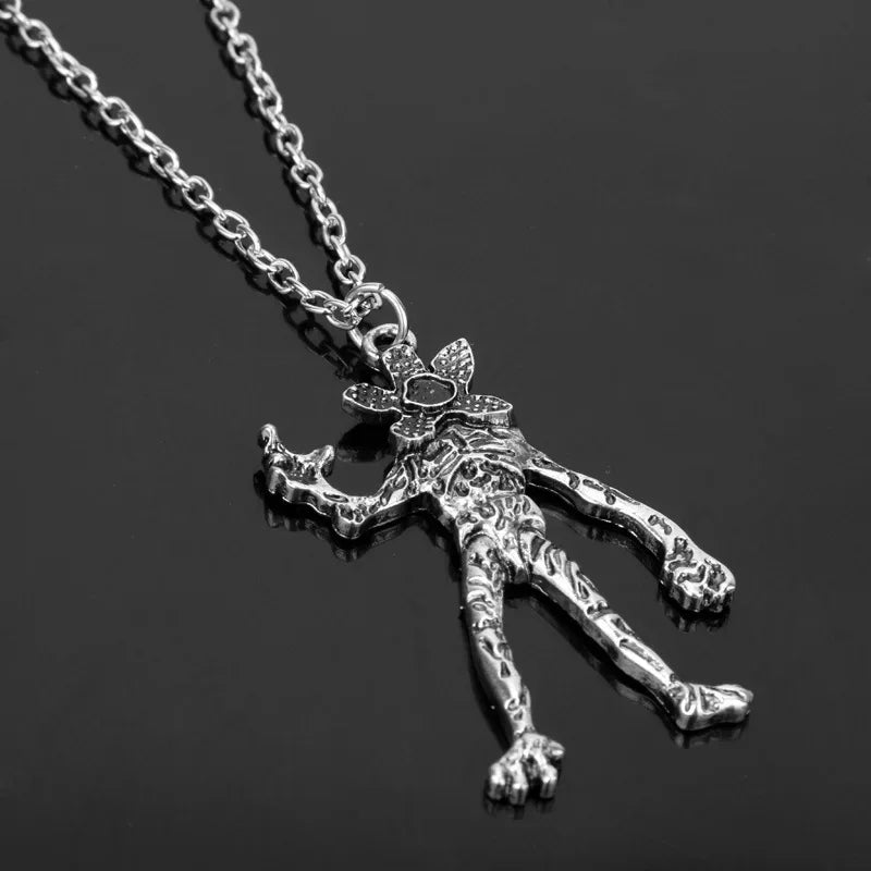 Movie New Stranger Necklace Demodog Demogorgon Monster Alloy Pendant Necklace Cosplay Jewelry Prop for Men Women Gifts - CasaMontevia