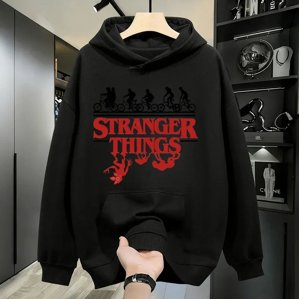 2026 New Arrival Hellfire Club Hoodie, Stranger Things Monster Print, Family Couple Matching Set - CasaMontevia
