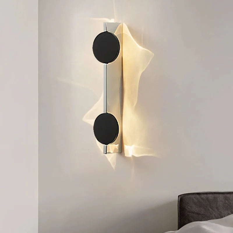Modern Rotatable LED Wall Sconce – Stainless Steel Corrugated Design