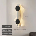 Modern Rotatable LED Wall Sconce – Stainless Steel Corrugated Design