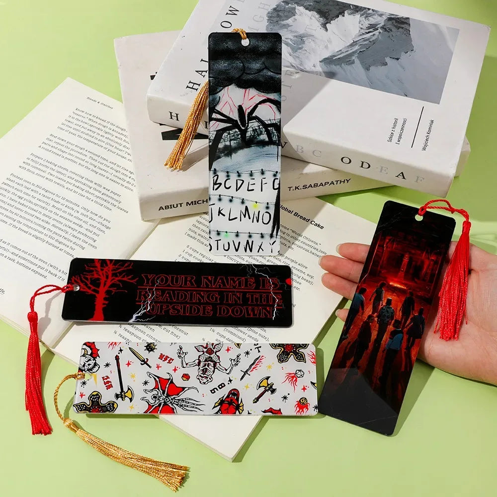 Stranger Things Acrylic Horror Bookmarks Reader Accessories Student Learning Stationery Teacher Office Supplies - CasaMontevia