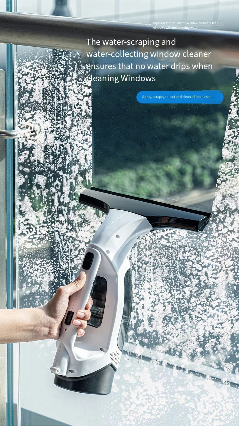 Cordless Electric Window Cleaner | Streak-Free Glass Cleaning Made Easy
