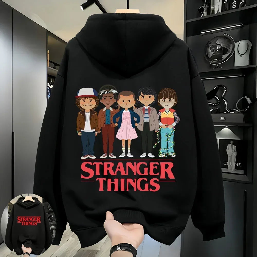 Stranger Things 2026 Hellfire Club Monster Fashion Hoodie - Matching Family & Couples Trendy Printed Sweatshirt - CasaMontevia