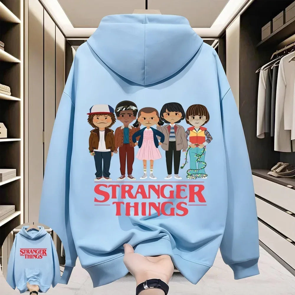 Stranger Things 2026 Hellfire Club Monster Fashion Hoodie - Matching Family & Couples Trendy Printed Sweatshirt - CasaMontevia