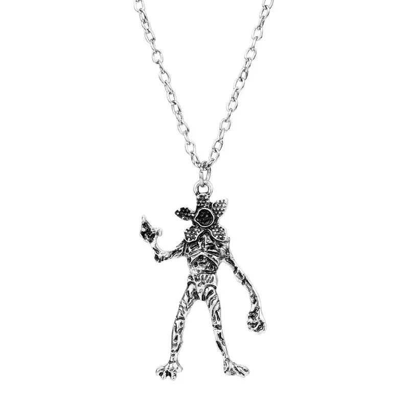 Movie New Stranger Necklace Demodog Demogorgon Monster Alloy Pendant Necklace Cosplay Jewelry Prop for Men Women Gifts - CasaMontevia