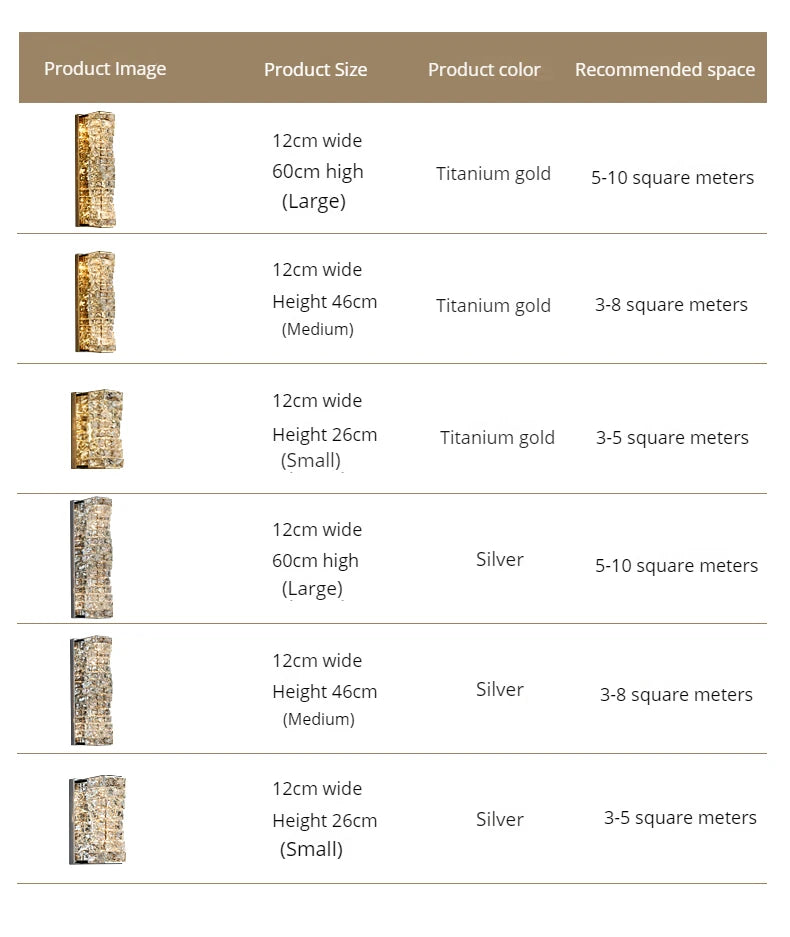 Luxury K9 Crystal Wall Lamp Sconce Modern LED Light Fixture For Bedside Living Room Aisle Background Hote Decor Lihghting Lustre