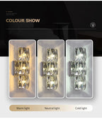 Luxury K9 Crystal Wall Lamp Sconce Modern LED Light Fixture For Bedside Living Room Aisle Background Hote Decor Lihghting Lustre