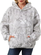 Full Size Kangaroo Pocket Long Sleeve Hoodie Plus Size - CasaMontevia