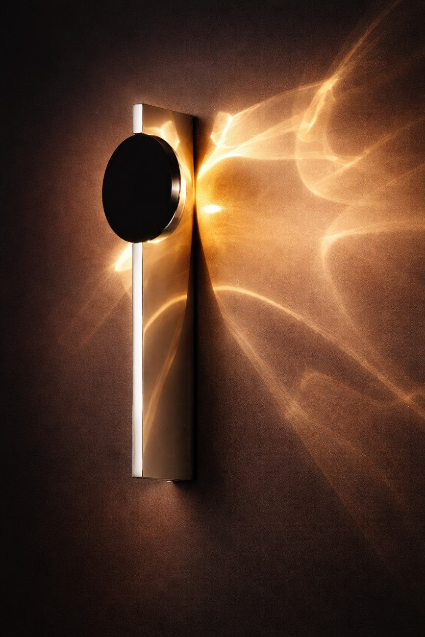 Modern Rotatable LED Wall Sconce – Stainless Steel Corrugated Design
